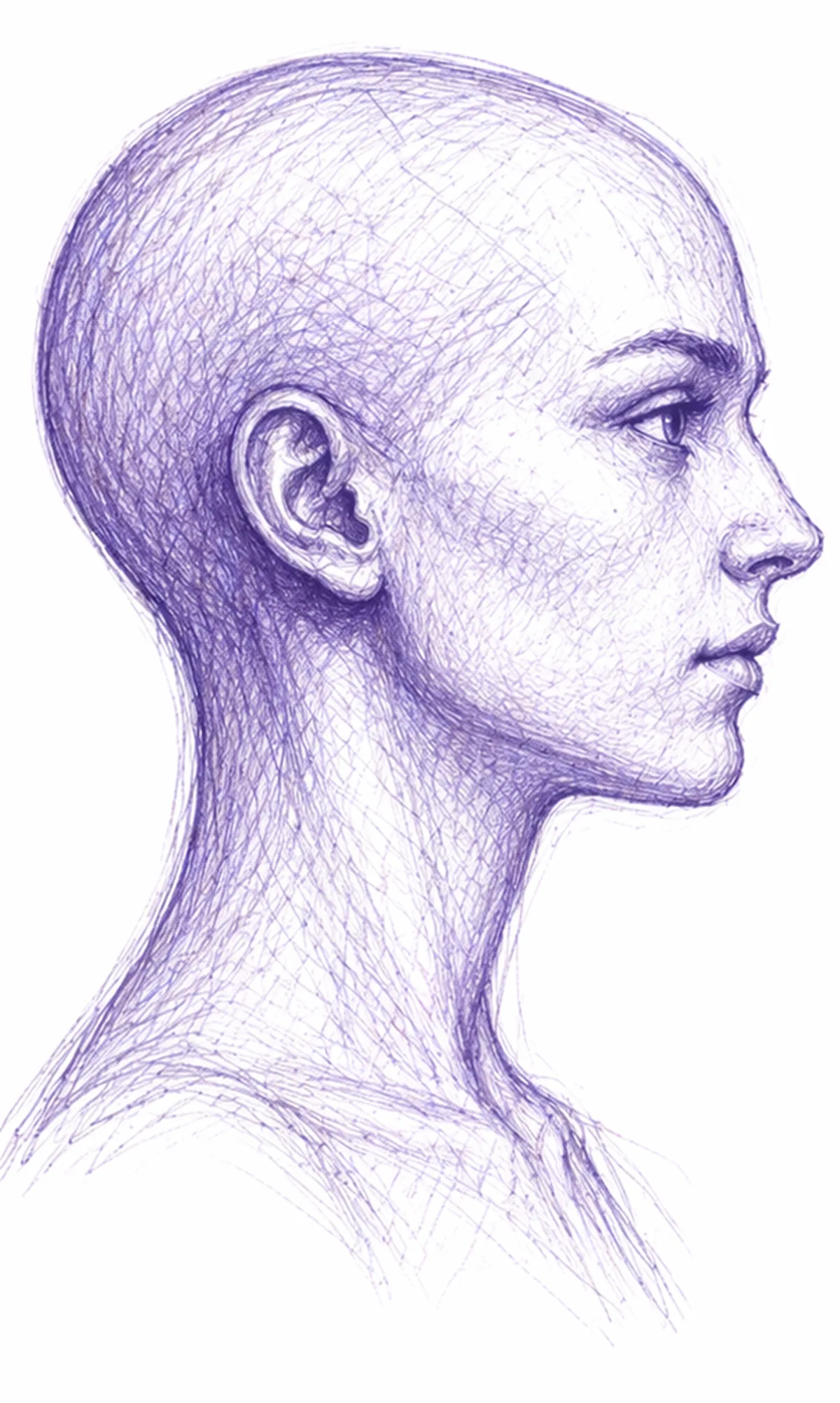 Human profile illustration